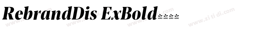 RebrandDis ExBold字体转换